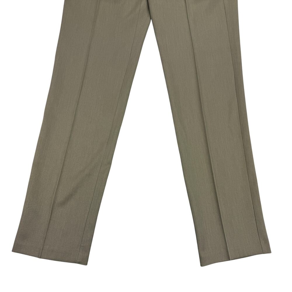 Kenneth Cole Mens Slim Fit Stretch Flat Front Dress Pants Oatmeal Brown 30x32 - Picture 5 of 7
